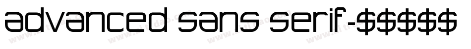 Advanced Sans Serif字体转换